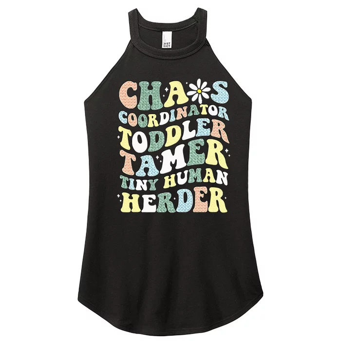 Chaos Coordinator Tamer Tiny Human Herder Daycare Women’s Perfect Tri Rocker Tank