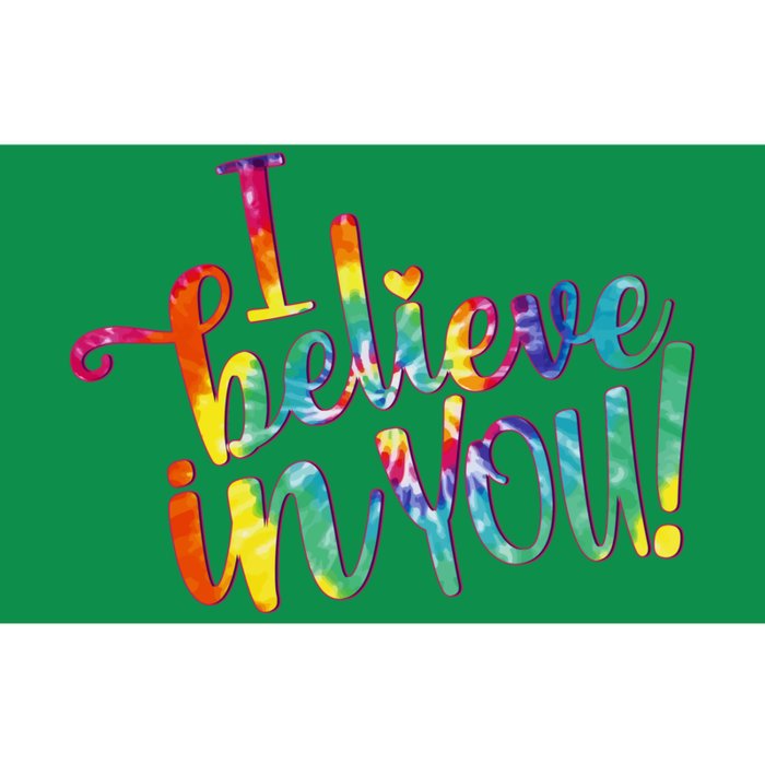 Cute Colorful Tie Dye I Believe In You Bumper Sticker