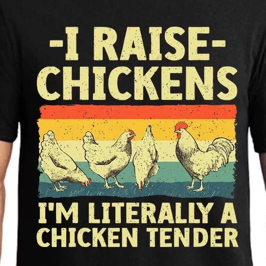 Cool Chicken Tender Art For Women Poultry Chicken Farmer Pajama Set