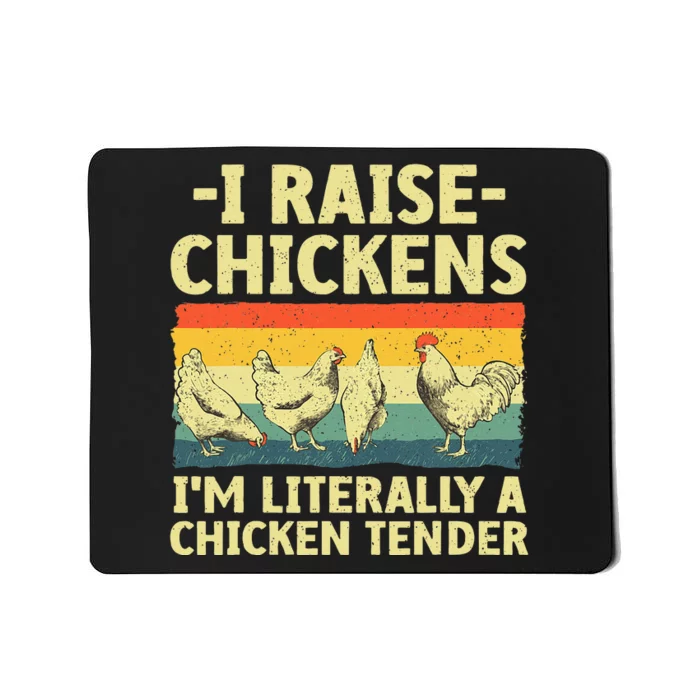 Cool Chicken Tender Art For Women Poultry Chicken Farmer Mousepad