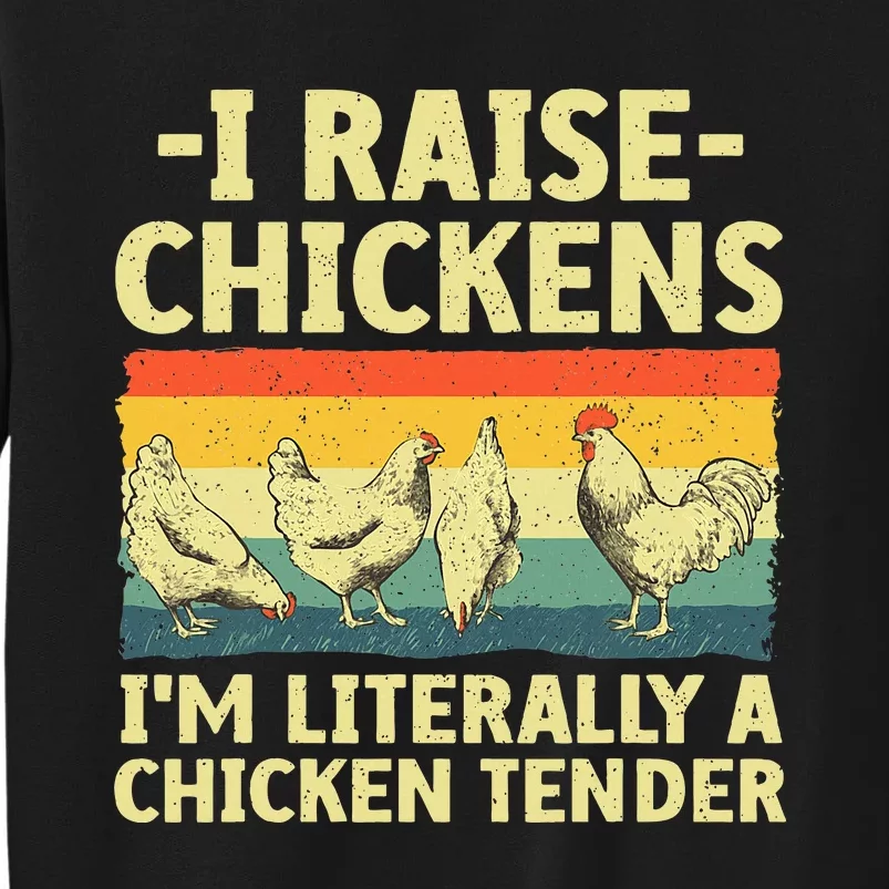 Cool Chicken Tender Art For Women Poultry Chicken Farmer Tall Sweatshirt