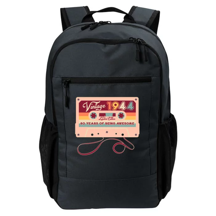 Cute Cassette Tape Limited Edition Vintage 1944 80 Years Of Being Awesome Daily Commute Backpack