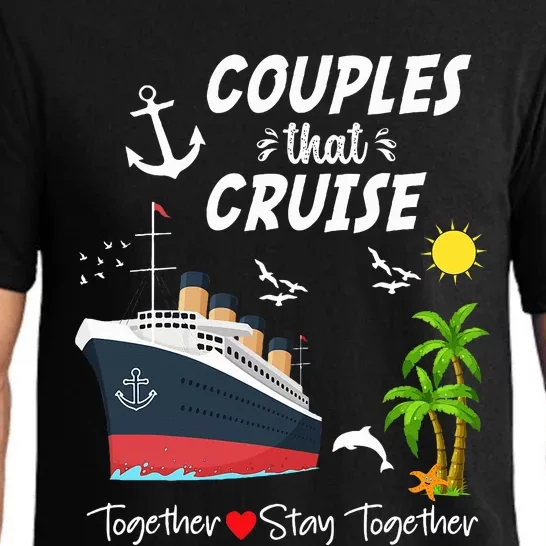 Couples Cruise Together 2024 Vacation Pajama Set