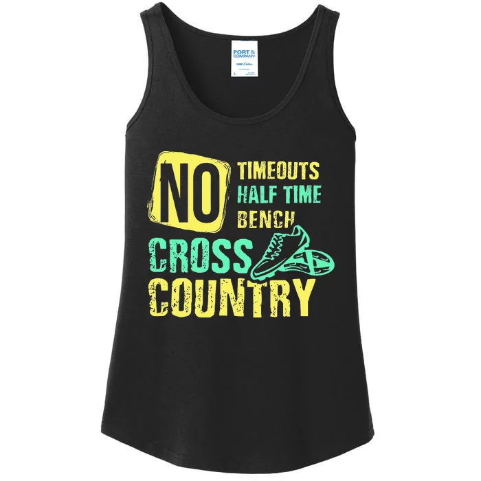 Cross Country Teams Running for XC Runners Ladies Essential Tank