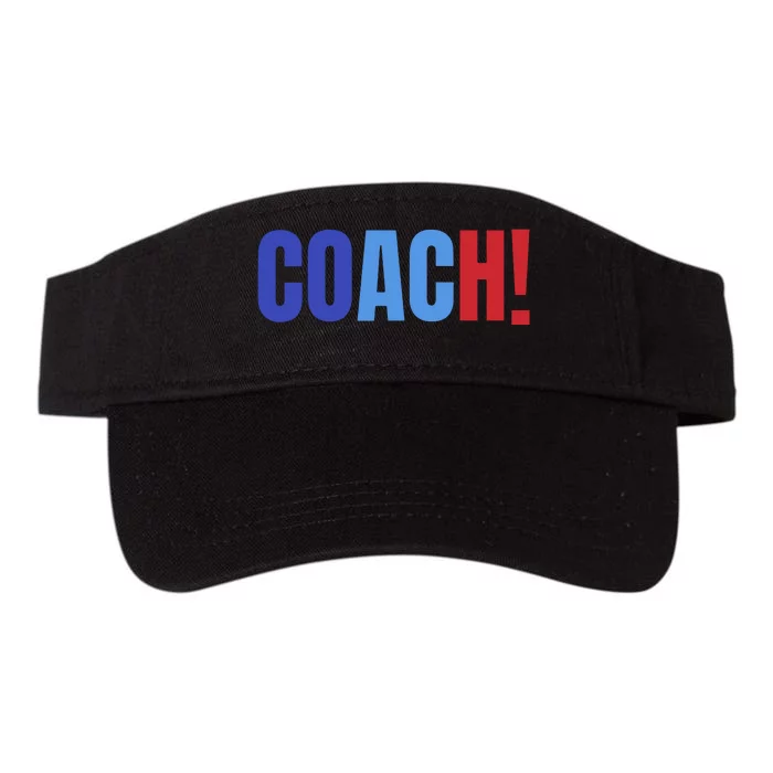 Coach! Coach Tim Walz Tribute Harris Walz Election 2024 Valucap Bio-Washed Visor