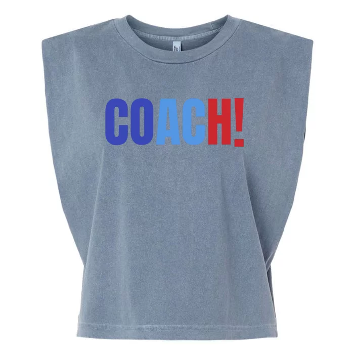 Coach! Coach Tim Walz Tribute Harris Walz Election 2024 Garment-Dyed Women's Muscle Tee