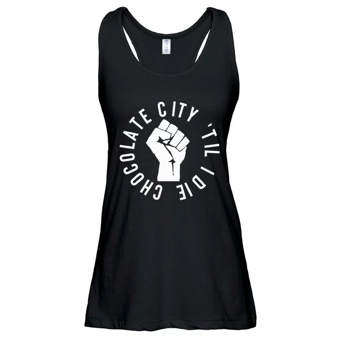 Chocolate City Til I Die Washington Dc Pride Ladies Essential Flowy Tank