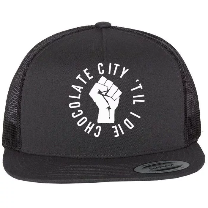 Chocolate City Til I Die Washington Dc Pride Flat Bill Trucker Hat