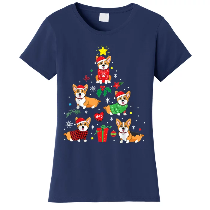 Corgi Christmas Tree Pembroke Welsh Corgi Merry Christmas Gift Essential Women's T-Shirt