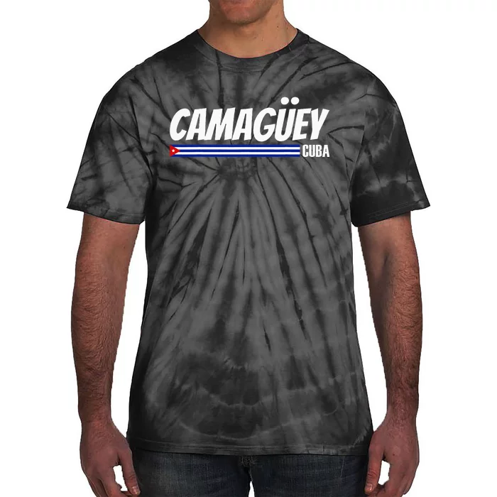 CamagüEy Cuba Travel Proud Cuban Cuba Flag Camaguey Tie-Dye T-Shirt