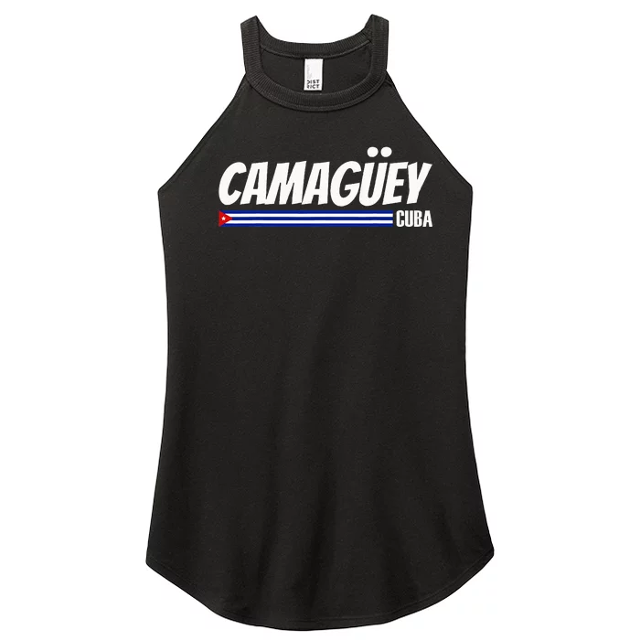 CamagüEy Cuba Travel Proud Cuban Cuba Flag Camaguey Women’s Perfect Tri Rocker Tank