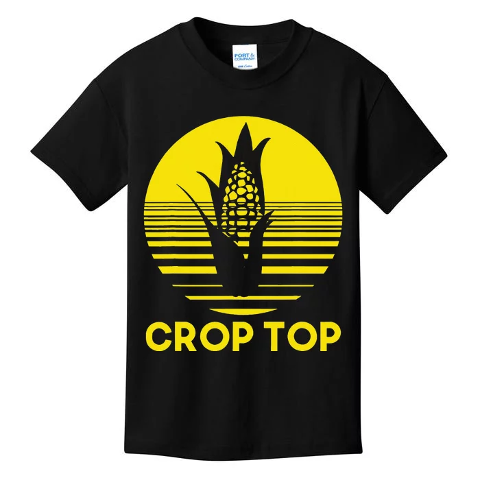 Corn Crop Top Funny Farmer Farming Corn Lover Summer Gift Kids T-Shirt