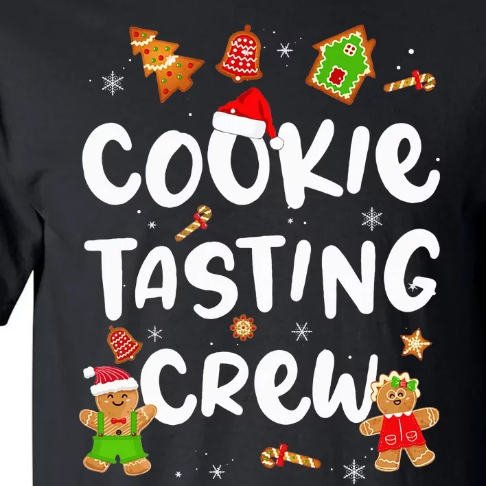 Christmas Cookie Tasting Crew Funny Pajama Family Xmas Tall T-Shirt