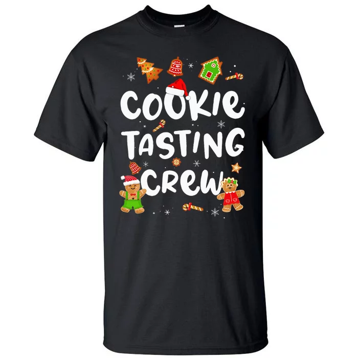 Christmas Cookie Tasting Crew Funny Pajama Family Xmas Tall T-Shirt