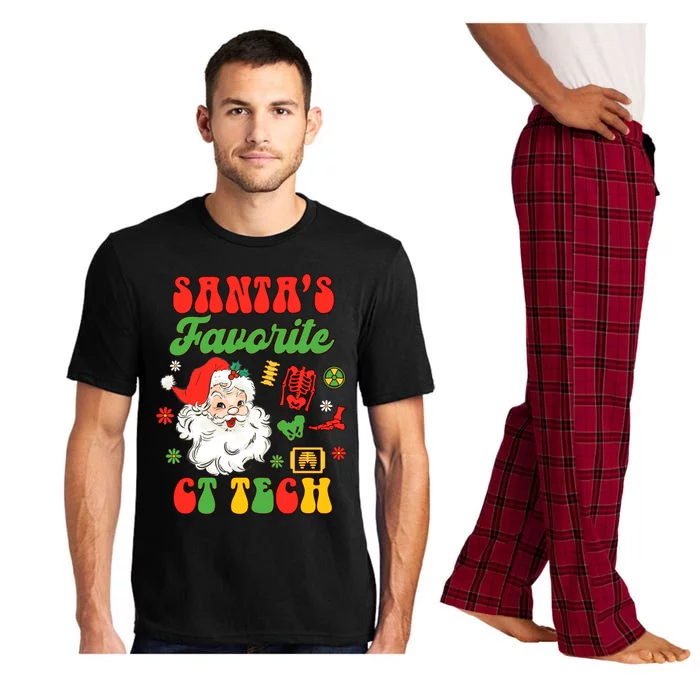 Christmas Computed Tomography Tech SantaS Favorite Ct Tech Gift Pajama Set