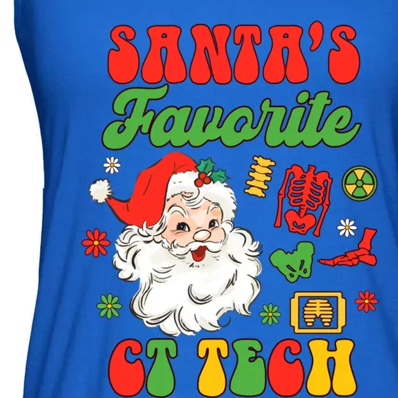 Christmas Computed Tomography Tech SantaS Favorite Ct Tech Gift Ladies Essential Flowy Tank