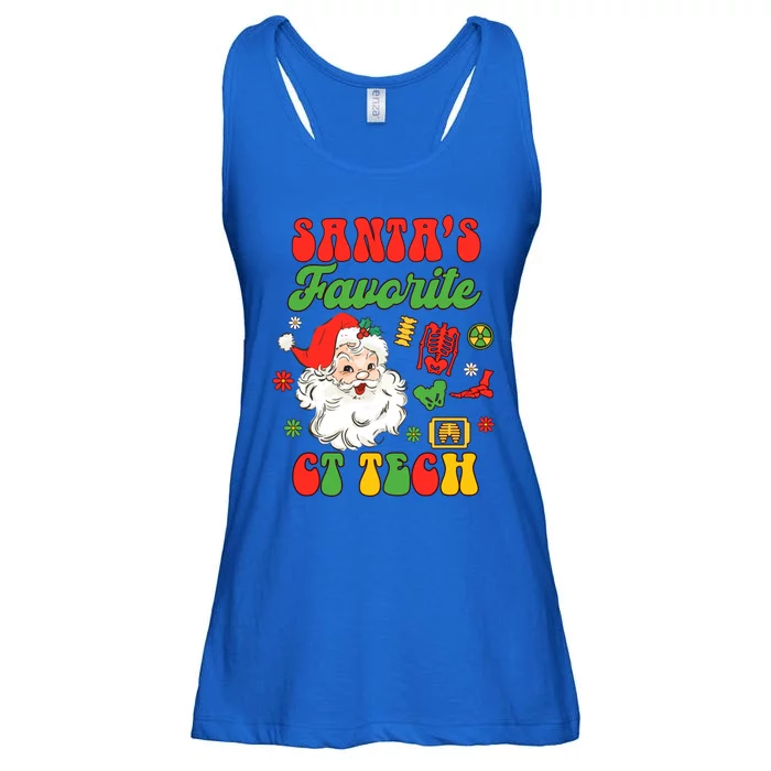 Christmas Computed Tomography Tech SantaS Favorite Ct Tech Gift Ladies Essential Flowy Tank