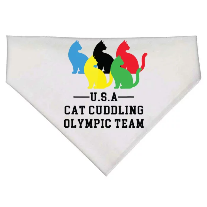 Cat Cuddling Team USA-Made Doggie Bandana