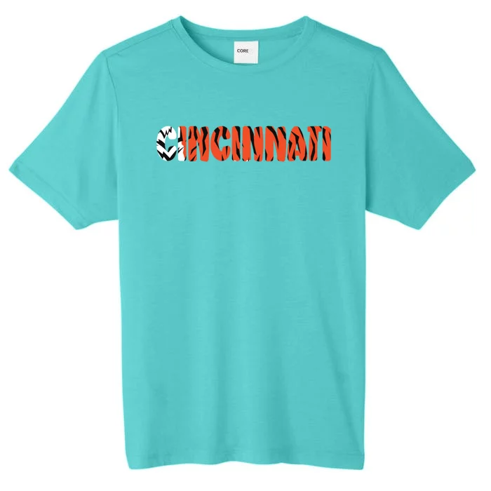 Cincinnati Cool Tiger Striped Animal Print Gift ChromaSoft Performance T-Shirt