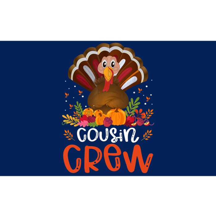 Cousin Crew Turkey Cute Family Thanksgiving Pajamas Matching Bumper Sticker