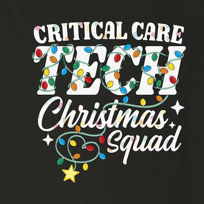 Critical Care Tech Christmas Squad Intensive Care Technician Toddler Long Sleeve Shirt