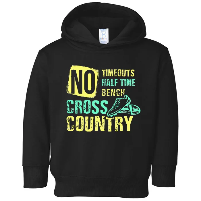 Cross Country Teams Running For XC Runners Gifts Toddler Hoodie