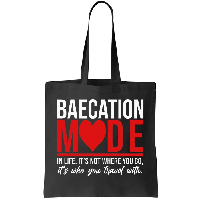 Cute Couples Trip Matching Vacation Baecation Vibes Gifts Tote Bag