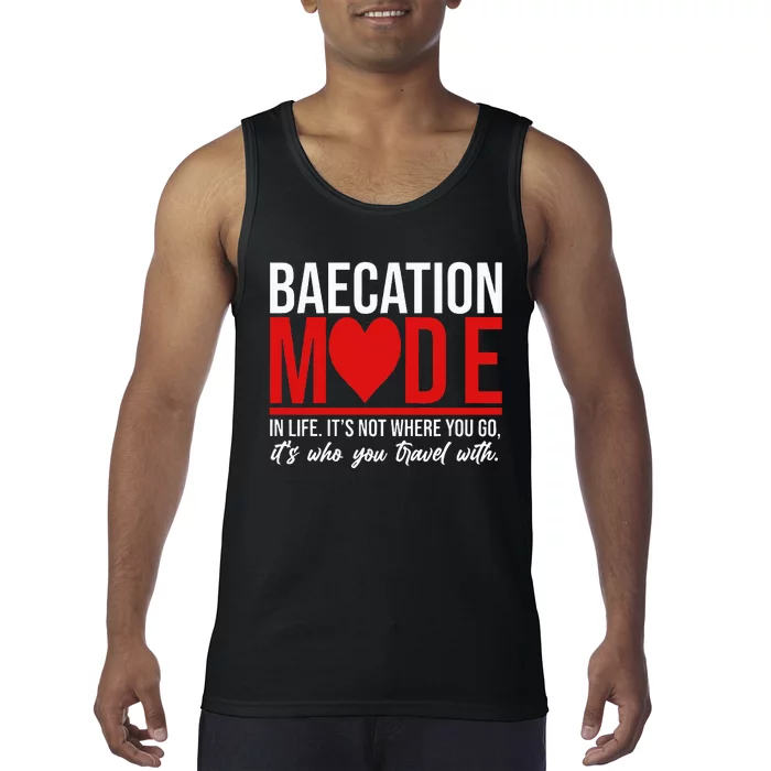 Cute Couples Trip Matching Vacation Baecation Vibes Gifts Tank Top