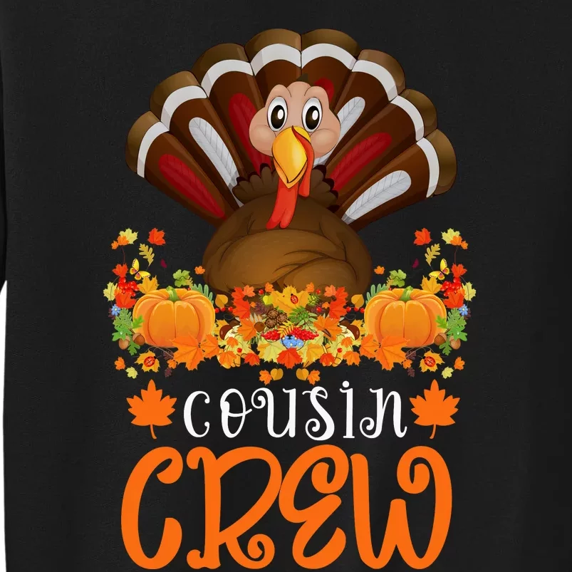 Cousin Crew Turkey Cute Family Thanksgiving Pajamas Matching Sweatshirt