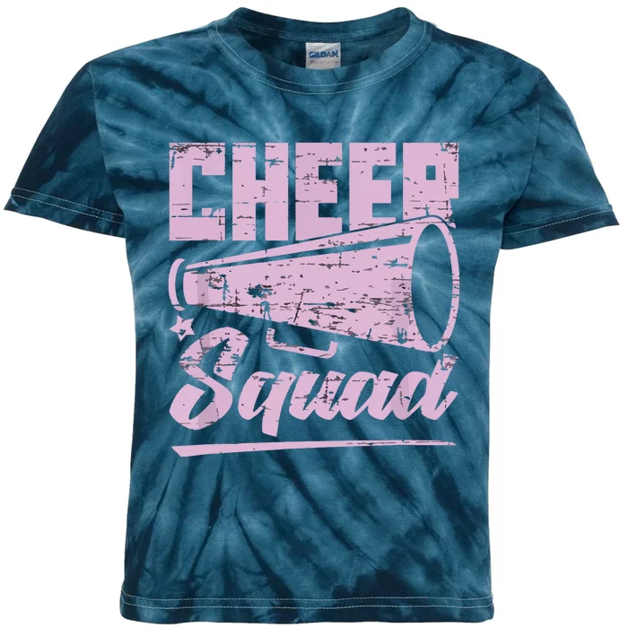 Cheering Cheerleading Team Cheer Squad Cheerleader Kids Tie-Dye T-Shirt