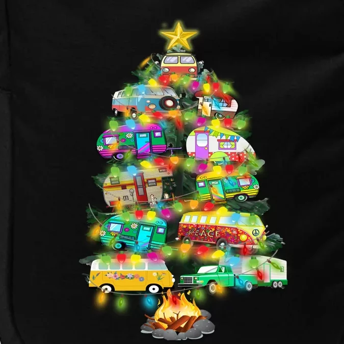 Camper Christmas Tree Design RvErs Campers Camping Gift Impact Tech Backpack