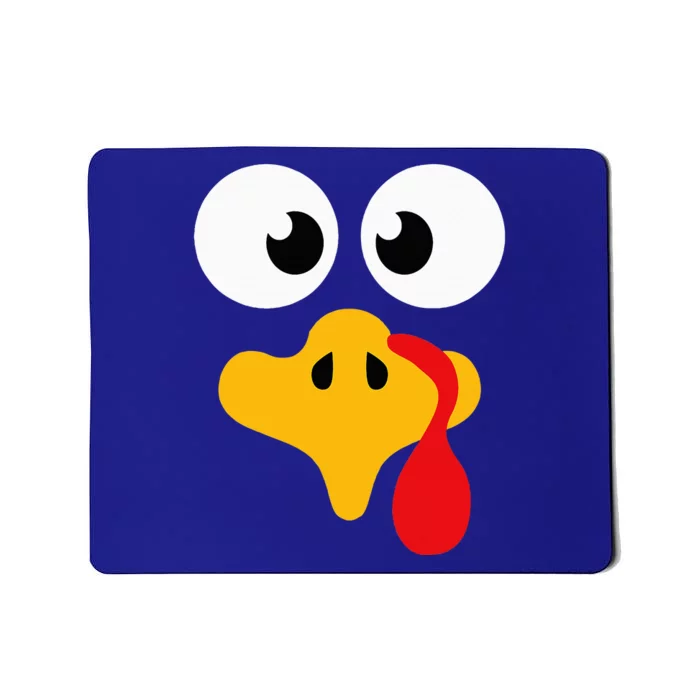 Crazy cute thanksgiving turkey face for dinner costume Mousepad