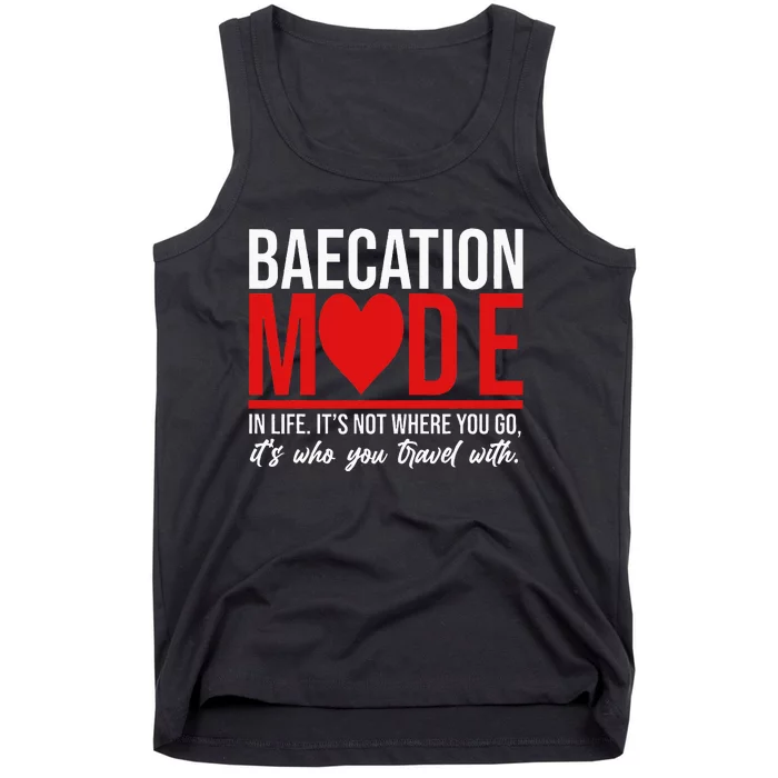 Cute Couples Trip Matching Vacation Baecation Vibes Gifts Tank Top