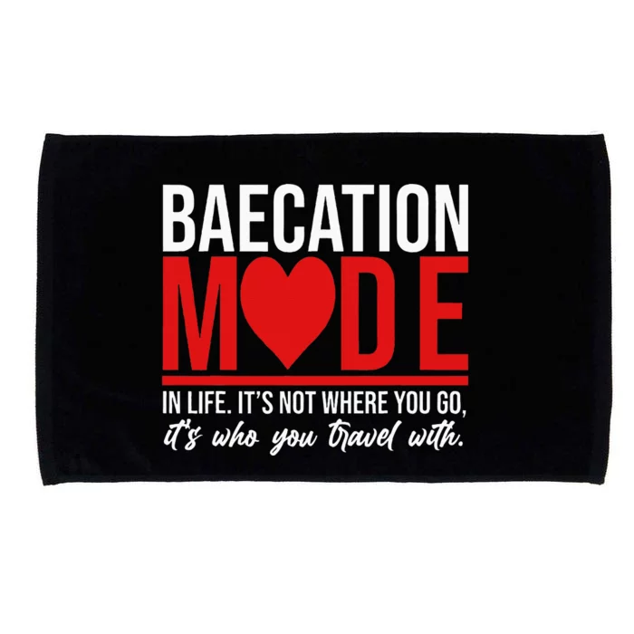 Cute Couples Trip Matching Vacation Baecation Vibes Gifts Microfiber Hand Towel