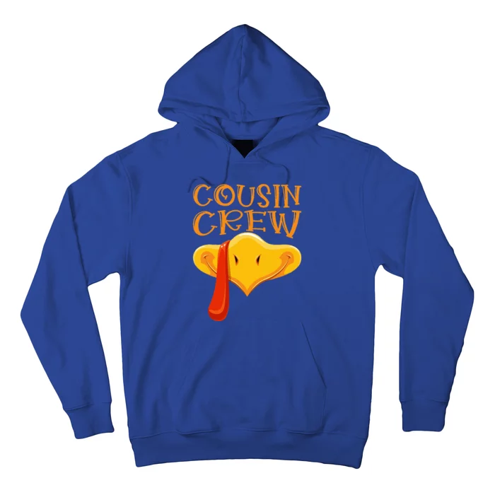 Cousin Crew Turkey Matching Family Thanksgiving Party Pajama Hoodie