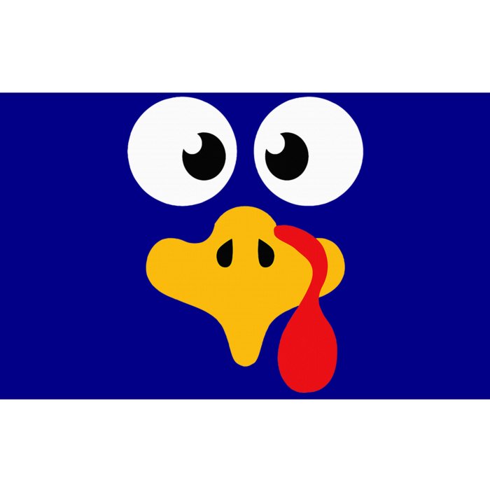 Crazy Cute Thanksgiving Turkey Face For Dinner Costume Bumper Sticker