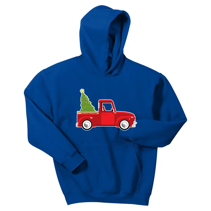 Country Christmas Truck Funny Gift Kids Hoodie