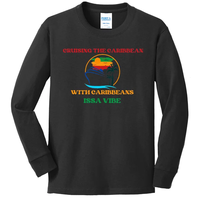 Caribbean Cruise Travel Vacation Kids Long Sleeve Shirt