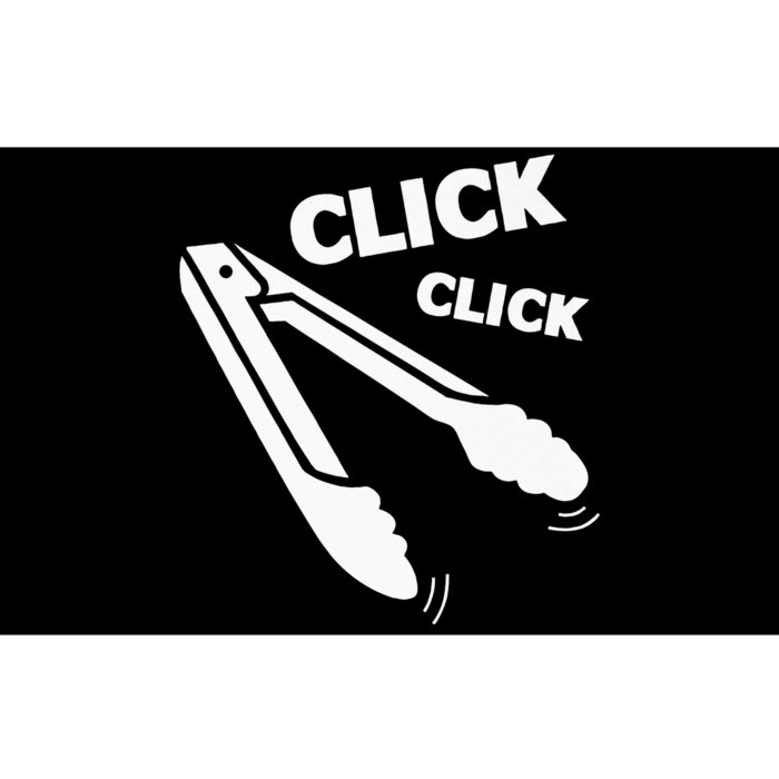 Click Click Tongs BBQ Barbecue Funny Bumper Sticker