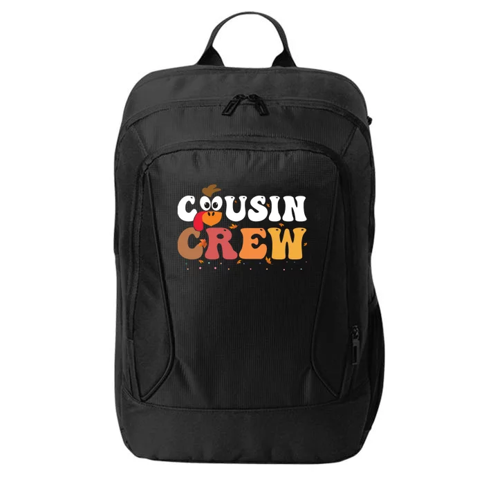 Cousin Crew Thanksgiving Family Matching Turkey Day Fall Gift City Backpack