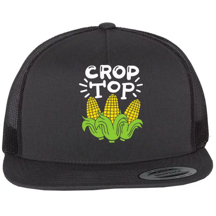 Corn Crop Top Flat Bill Trucker Hat