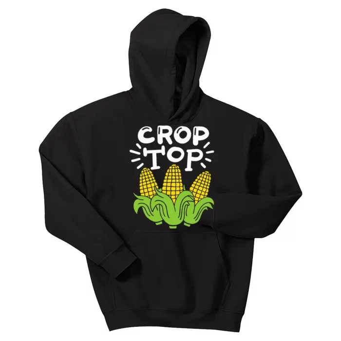 Corn Crop Top Kids Hoodie