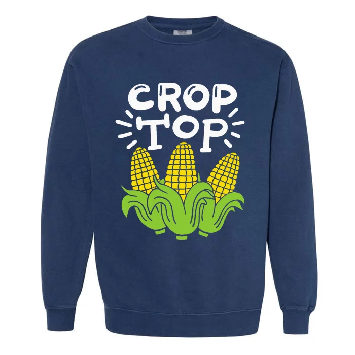 Corn Crop Top Garment-Dyed Sweatshirt