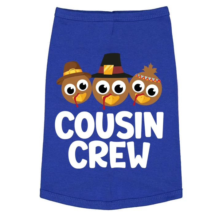 Cousin Crew Turkey Matching Family Thanksgiving Pjs Pajamas Gift Doggie Tank