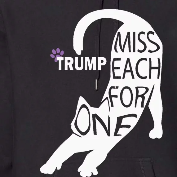 Cat Cute Trump One For Each Premium Hoodie