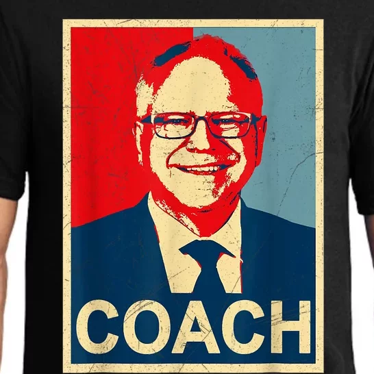 Coach! Coach Tim Walz Tribute Harris Walz Election 2024 Pajama Set