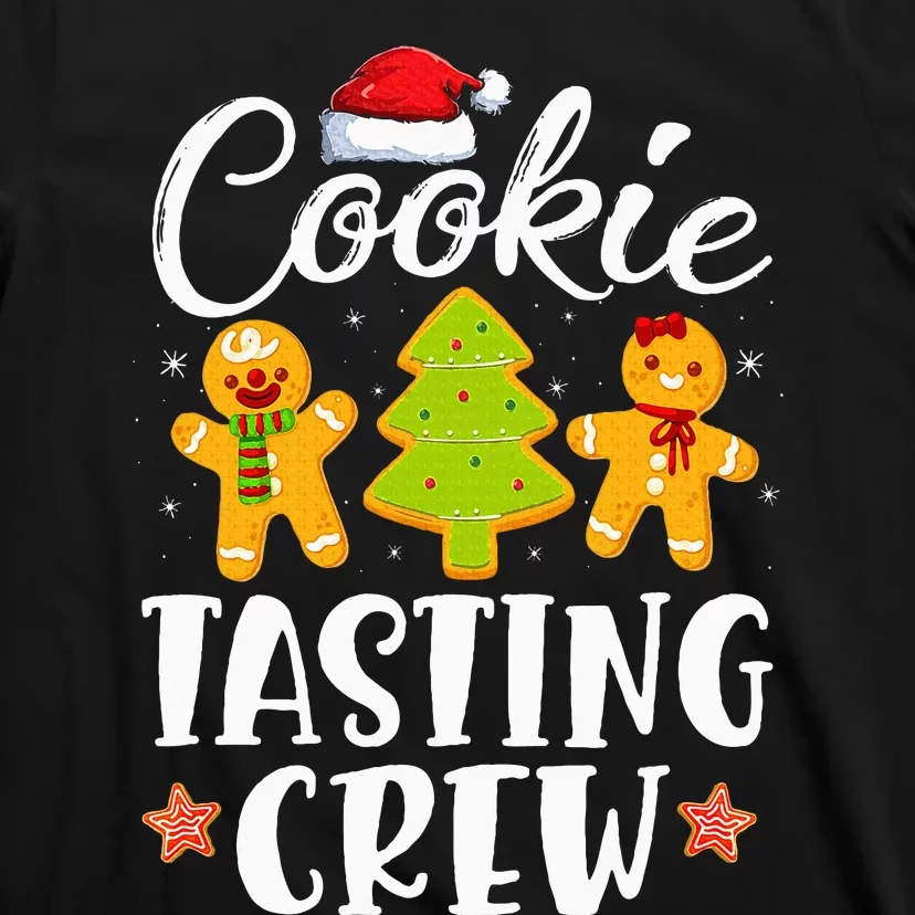 Christmas Cookie Tasting Crew Funny Pajamas Family Xmas T-Shirt