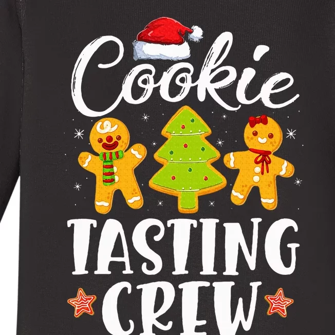 Christmas Cookie Tasting Crew Funny Pajamas Family Xmas Baby Long Sleeve Bodysuit