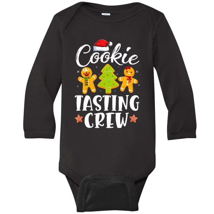 Christmas Cookie Tasting Crew Funny Pajamas Family Xmas Baby Long Sleeve Bodysuit