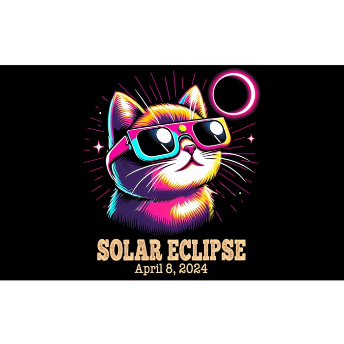 Cute Cat Total Solar Eclipse April 8 2024 Bumper Sticker